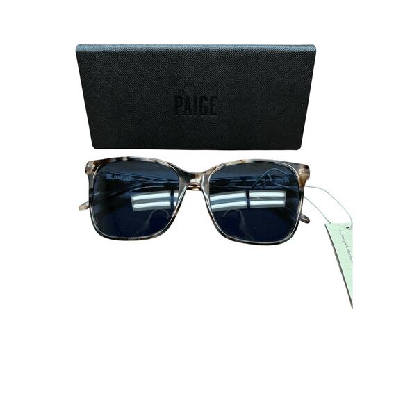 Paige NWT Morgan Sunglasses in Tortoise Pink w/Case - Picture 7 of 11